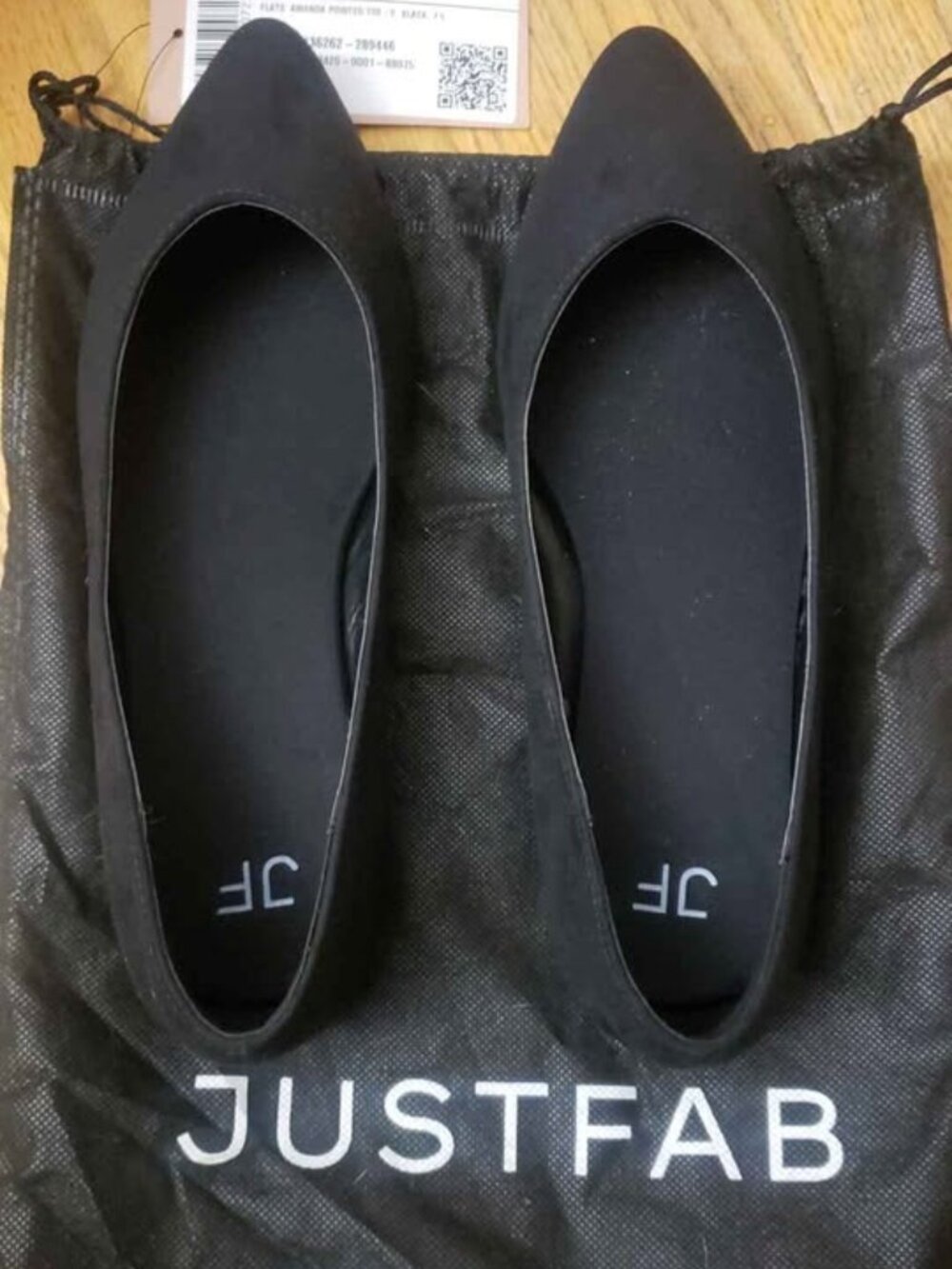 Black slip on flats.. Dress shoes